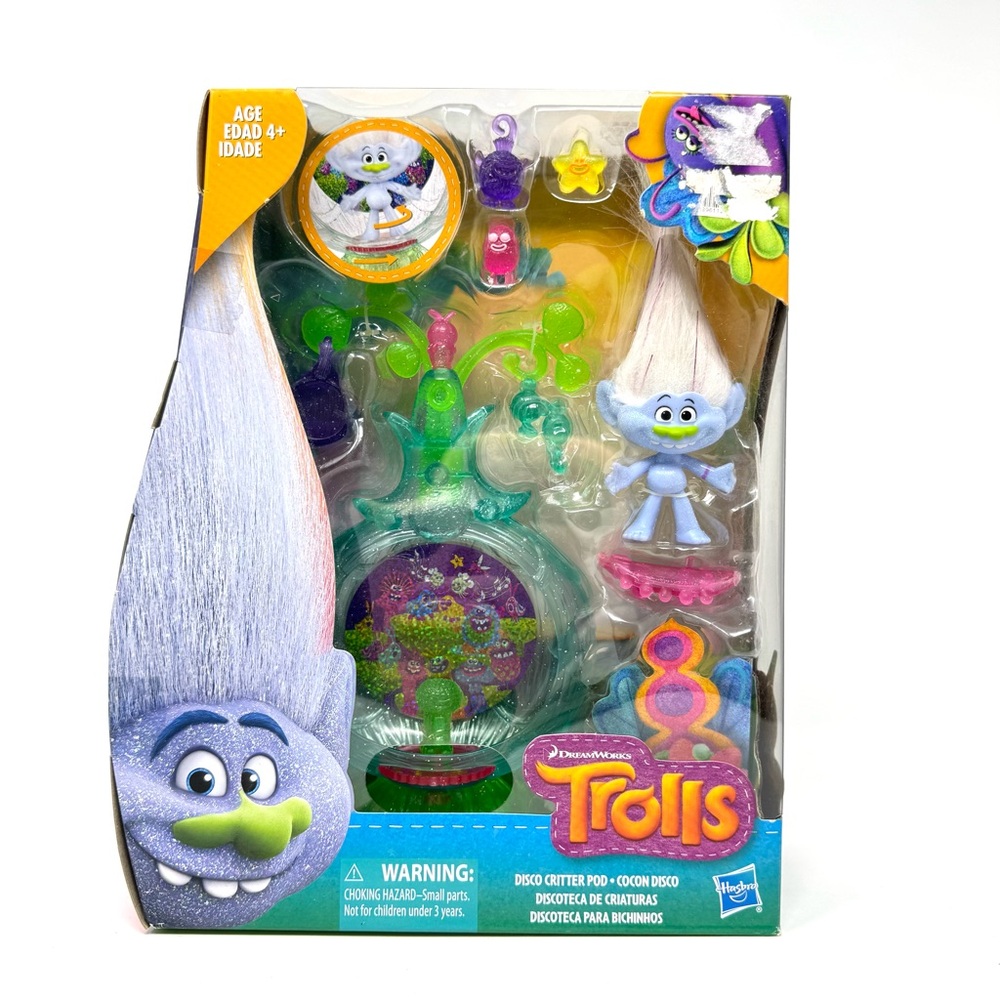 Hasbro DreamWorks Trolls Disco Critter Pod Playset Model E0145 NEW